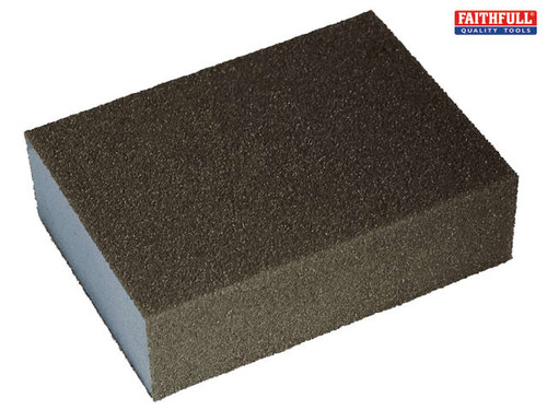Faithfull - Sanding Block - Medium/Fine 90 x 65 x 25mm