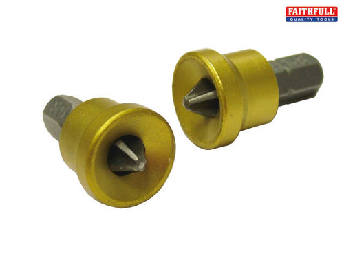 Faithfull - Drywall Screwdriver Adaptor + Bits 2 Ph2
