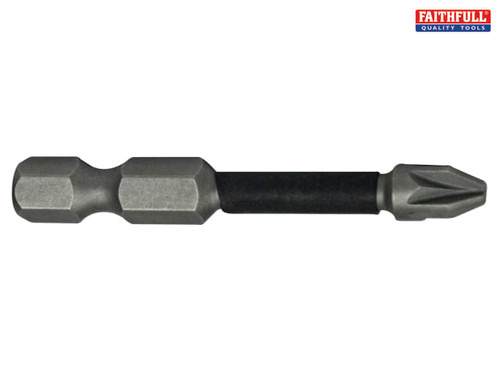 Faithfull - Pozi 3 Impact Screwdriver Bits x 50mm Pack of 3