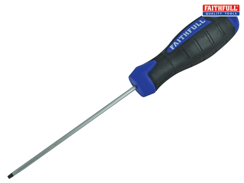 Faithfull - Soft Grip Screwdriver Slotted Flared Tip 5.5 x 100mm
