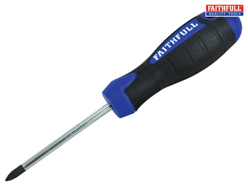 Faithfull - Soft Grip Screwdriver Pozidriv Tip PZ1 x 75mm