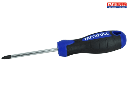 Faithfull - Soft Grip Screwdriver Pozidriv Tip PZ2 x 100mm