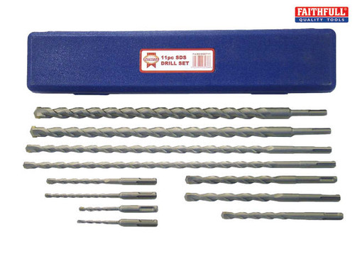 Faithfull - SDS Plus Drill Bit Set 11 Piece 5-20mm