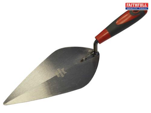Faithfull - London Pattern Brick Trowel Soft Grip Handle 10in