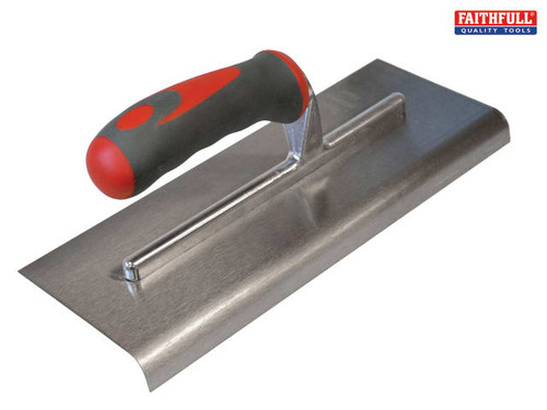 Faithfull - Edging Trowel Soft Grip Handle 11 x 4.3/4in