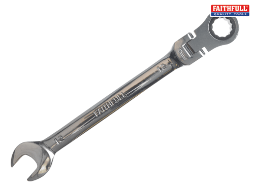 Faithfull - Ratchet Combination Spanner Flex Head CV 12mm