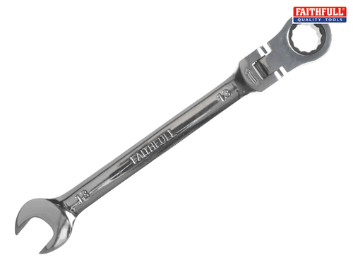 Faithfull - Ratchet Combination Spanner Flex Head CV 13mm