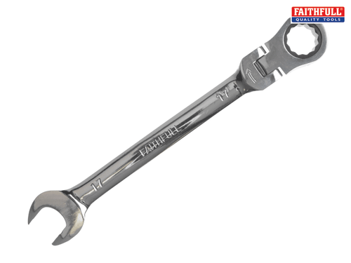 Faithfull - Ratchet Combination Spanner Flex Head CV 18mm