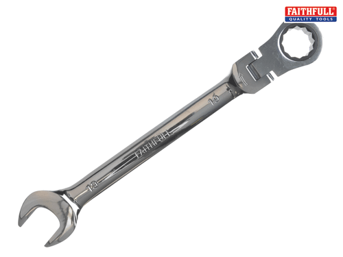 Faithfull - Ratchet Combination Spanner Flex Head CV 24mm