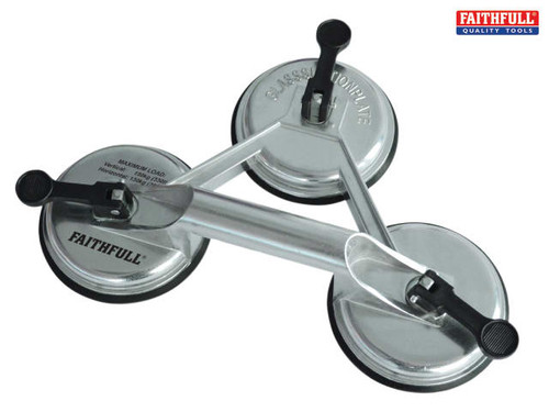Faithfull - Triple Pad Aluminium Pro Suction Lifter