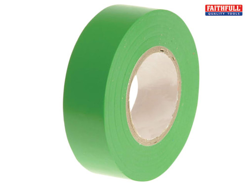 Faithfull - PVC Electrical Tape Green 19mm x 20m