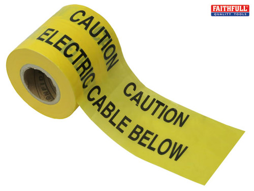 Faithfull - Warning Tape 365m - Electric
