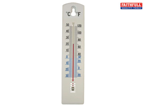 Faithfull - Wall Thermometer - Plastic 200mm
