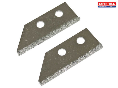 Faithfull - Replacement Carbide Blades For FAITLGROUSAW Grout Rake (Pack of 2)