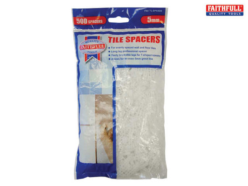 Faithfull - Tile Spacer Long Leg 5mm Bag of 500