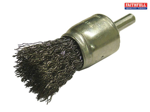 Faithfull - Wire End Brush 25mm Flat End