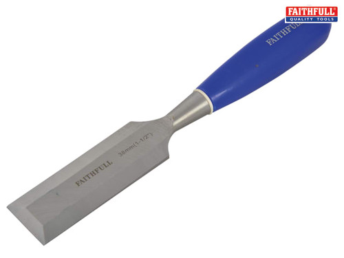 Faithfull - Bevel Edge Chisel Blue Grip 38mm (1.1/2in)