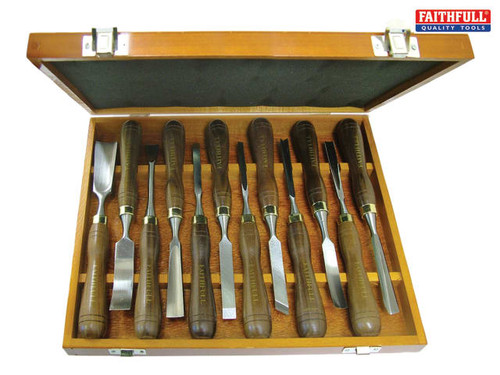 Faithfull - Woodcarving Set in of 12 in Case