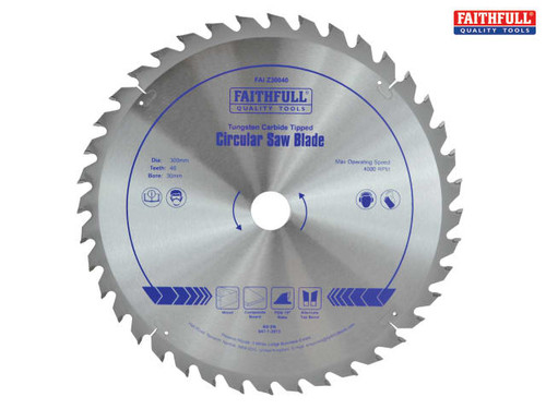 Faithfull - TCT Circular Saw Blade 300 x 30mm x 40T POS