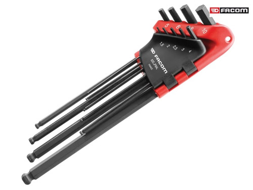 Facom - 83S.JP9AL Hex Key Wallet Set of 9 Metric