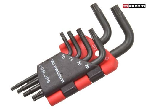 Facom - 89R.JP6 ResisTorx Hexagon Key Set of 6 (T10 - T40)
