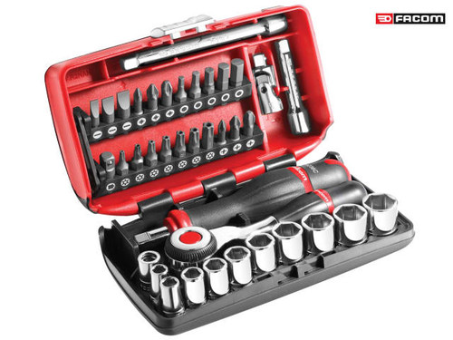 Facom - R.360NANOPB Socket Set of 38 Metric 1/4in Drive