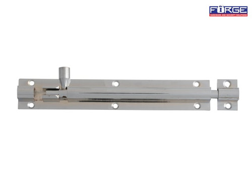 Forge - Door Bolt - Chrome Finish 150mm (6in)