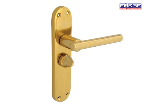 Forge - Backplate Handle Privacy - Modular Brass Finish