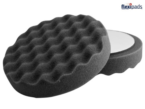 Flexipads World Class - Black Waffle Super Soft Finishing Pad 150mm