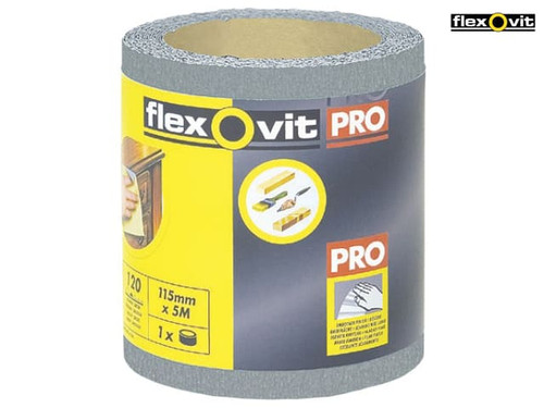 Flexovit - High Performance Finishing Sanding Roll 115mm x 5m 240g