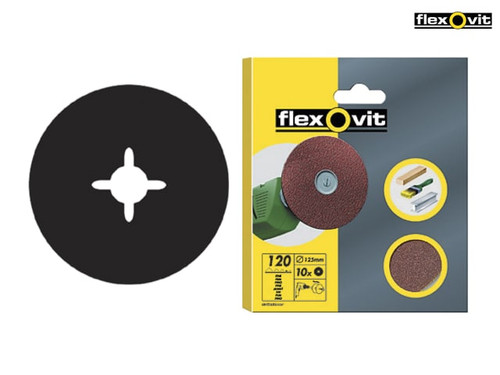 Flexovit - Drill Mountable Discs 125mm Assorted (Pack of 10)