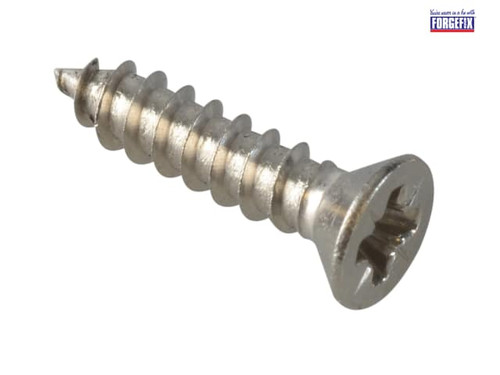 ForgeFix - Self-Tapping Screw Pozi CSK A2 SS 1/2in x 4 ForgePack 60