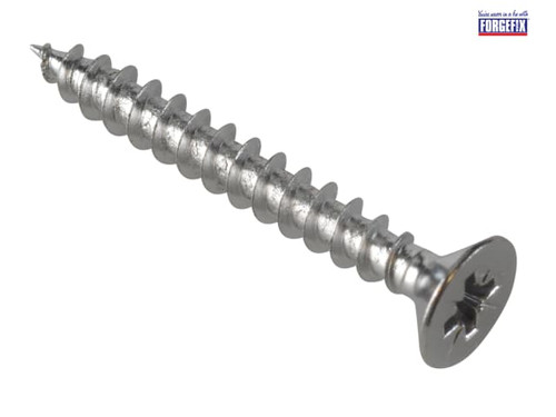 ForgeFix - Multipurpose Screw Pozi CSK Chrome Plated 5.0 x 40mm ForgePack 15