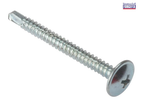 ForgeFix - Baypole Self-Drill Screw Phillips Wafer Head ZP 4.8 x 80mm Box 100