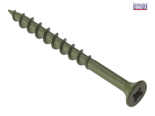 ForgeFix - Decking Screw Pozi ST Green Anti-Corrosion 4.5 x 55mm Box 200