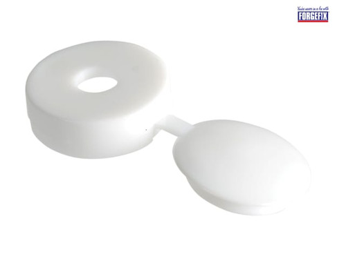ForgeFix - Hinged Cover Caps White No.6-8 Forge Pack 20