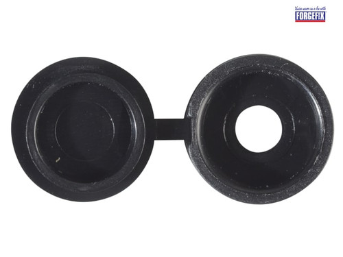 ForgeFix - Hinged Cover Caps Black No.6-8 Forge Pack 20