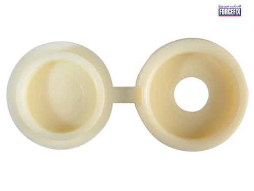 ForgeFix - Hinged Cover Caps Cream No.6-8 Forge Pack 20
