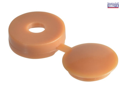 ForgeFix - Hinged Cover Caps Light Brown No.6-8 Forge Pack 20