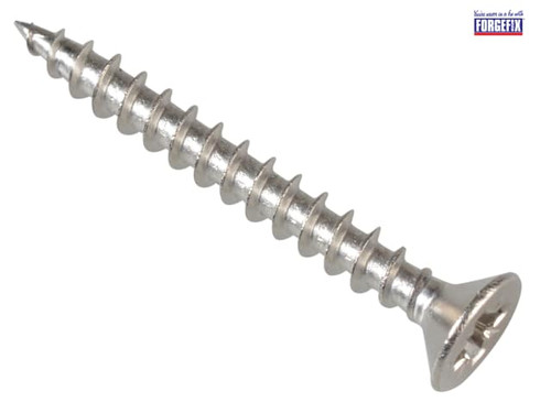 ForgeFix - Multi-Purpose Pozi Screw CSK ST Stainless Steel 3.5 x 30mm Forge Pack 30