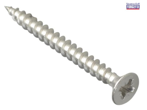 ForgeFix - Multi-Purpose Pozi Screw CSK ST Stainless Steel 4.0 x 40mm Forge Pack 20