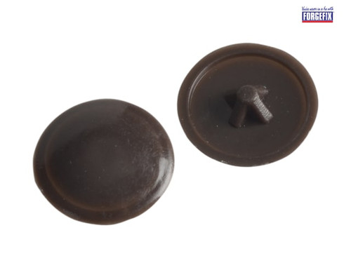ForgeFix - Pozi Cover Cap Dark Brown No.6-8 Forge Pack 50