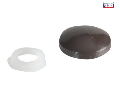 ForgeFix - Domed Cover Cap Dark Brown No. 6-8 Forge Pack 20