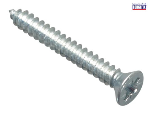 ForgeFix - Self-Tapping Screw Pozi Pan Head ZP 1.1/4in x 8 Forge Pack 20