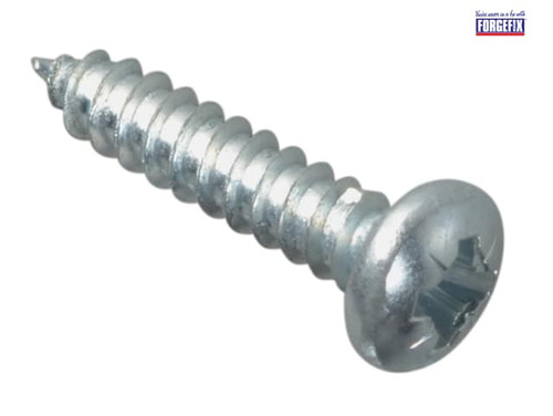 ForgeFix - Self-Tapping Screw Pozi Pan Head ZP 3/4in x 8 Forge Pack 30