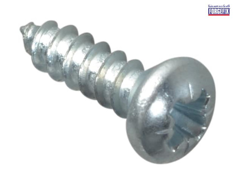 ForgeFix - Self-Tapping Screw Pozi Pan Head ZP 3/8in x 4 Forge Pack 80
