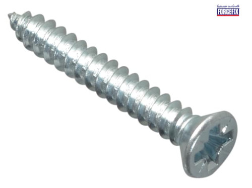 ForgeFix - Self-Tapping Screw Pozi CSK ZP 1in x 6 Forge Pack 30