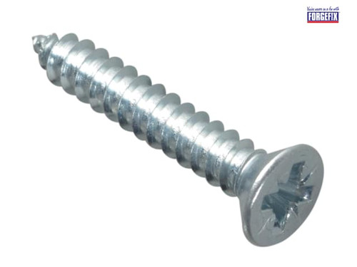 ForgeFix - Self-Tapping Screw Pozi CSK ZP 1in x 8 Forge Pack 20