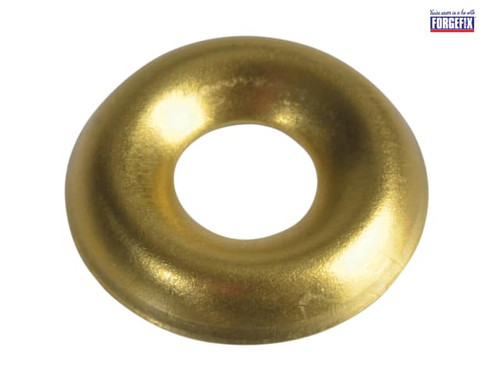 ForgeFix - Screw Cup Washers Brass No.8 Forge Pack 20