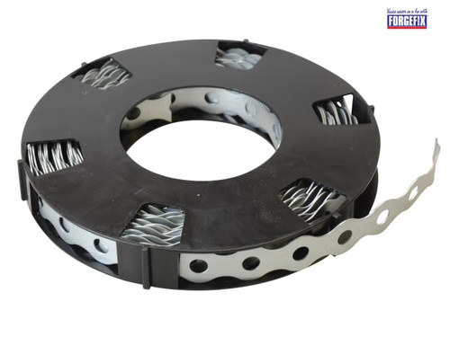 ForgeFix - Contractors Galvanised Fixing Band Medium Duty 17mm x 0.7 x 10m Box 1